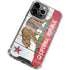 California Flag Light Wood iPhone 14 Pro Clear Case